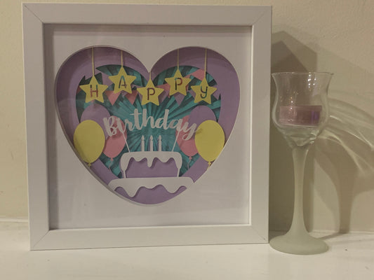 Happy Birthday Lighted Shadow Box: Customizable Gift
