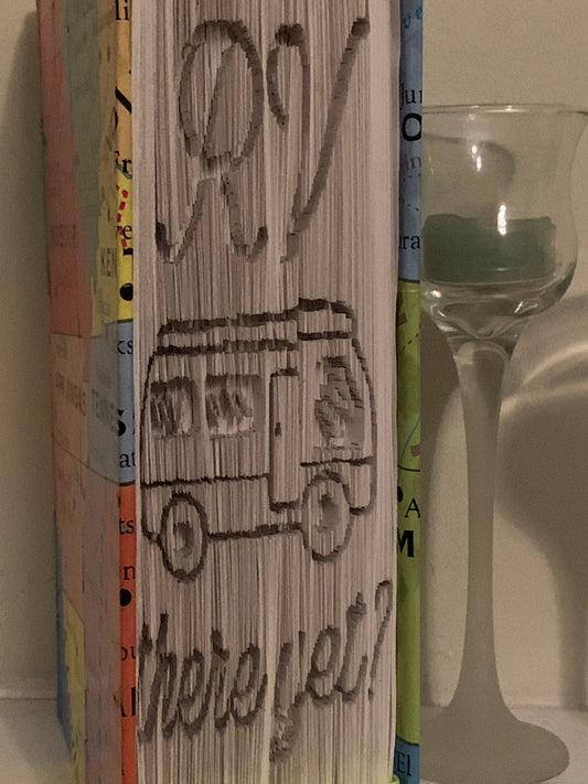 RV Book Art: USA Map Decorative Book Fold