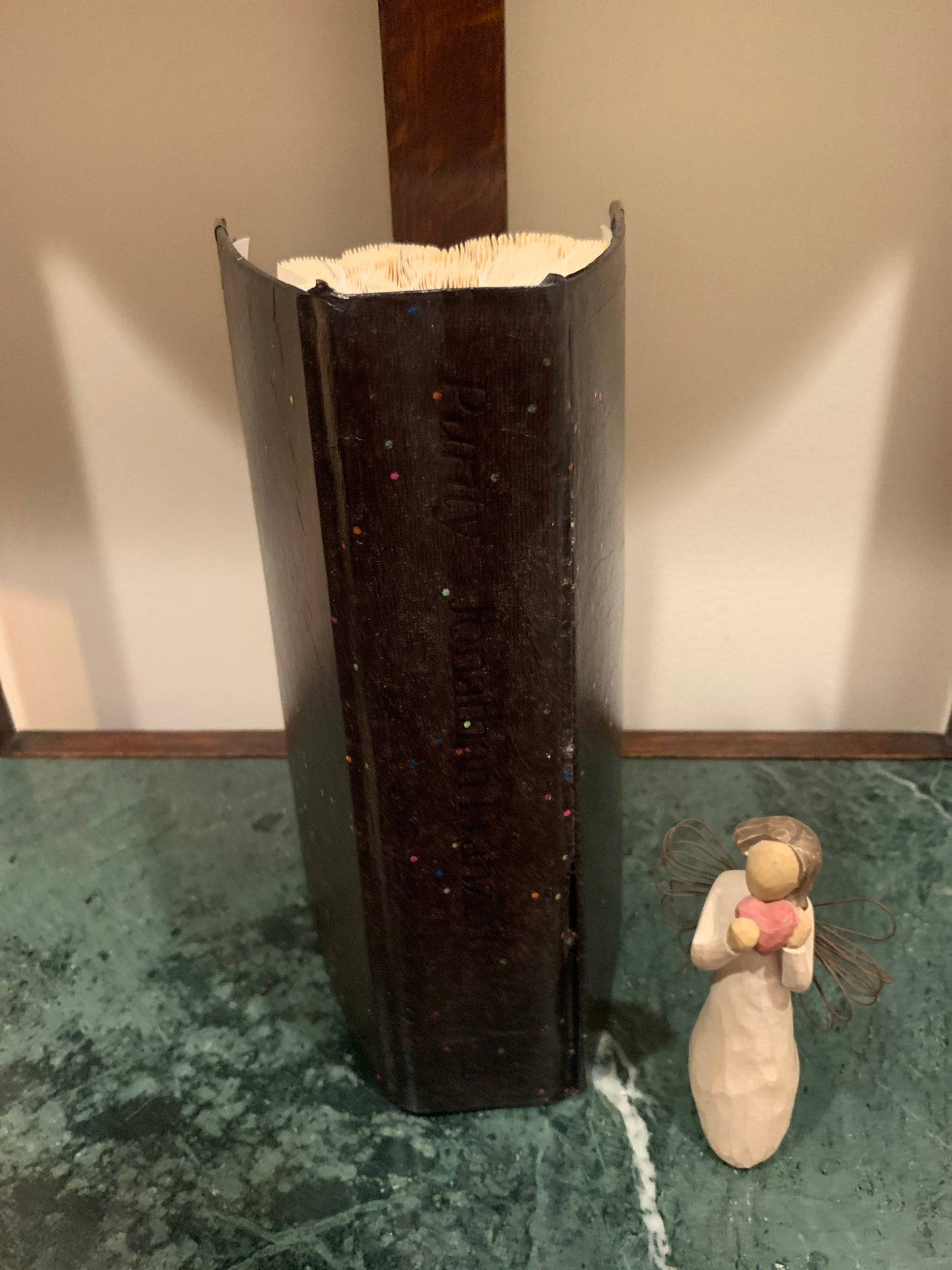 LOVE heart book, Decorative Book Fold, folded book, Home decor, Room decor, Great anniversary gift, gift for wife or family