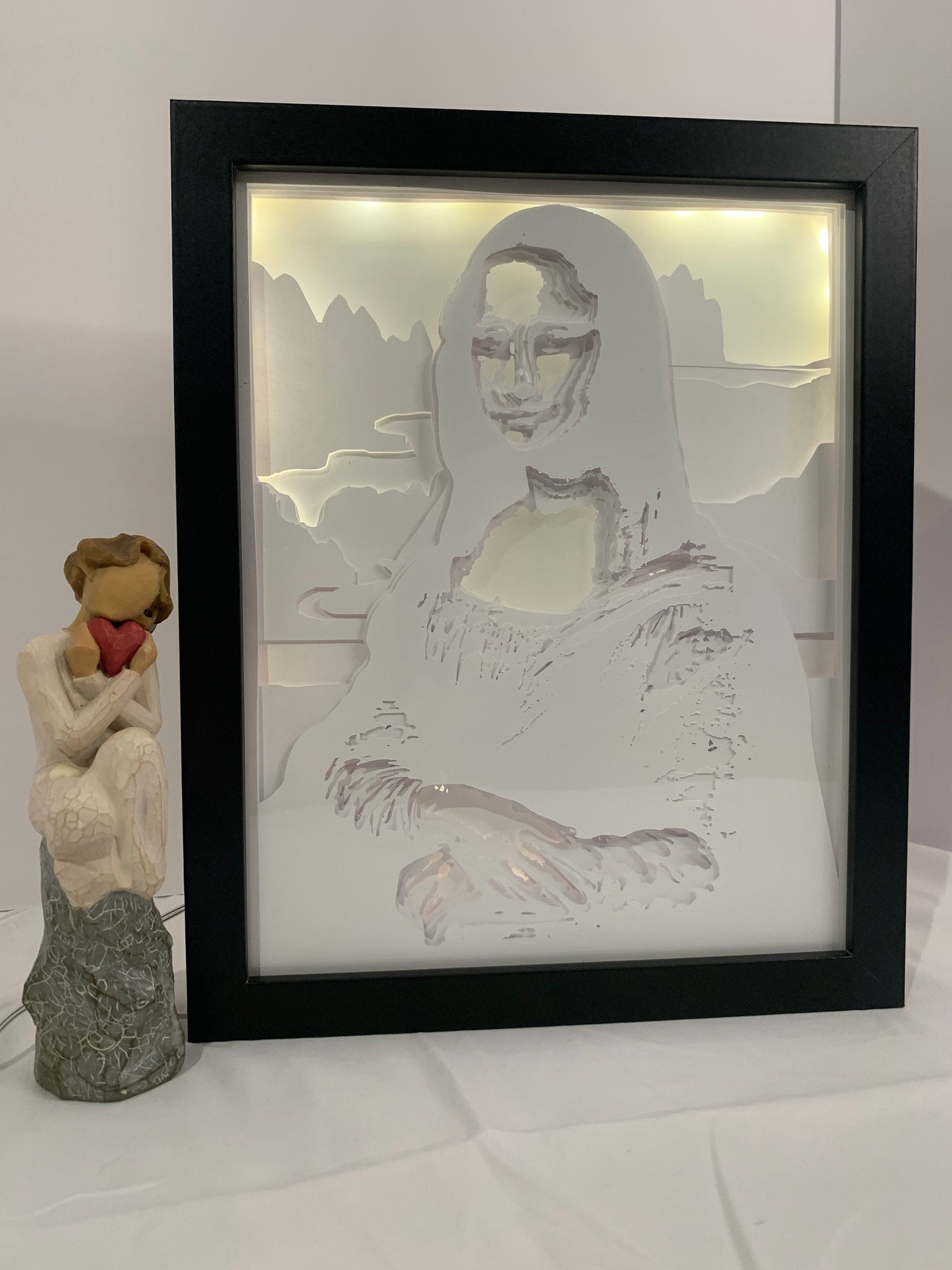 Mona Lisa Light Box: Leonardo Da Vinci LED Wall Art (8x10)