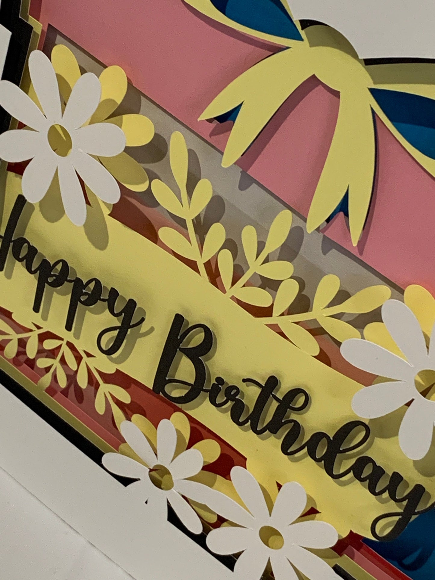 Happy Birthday Shadow Box Frame: Decorative Gift