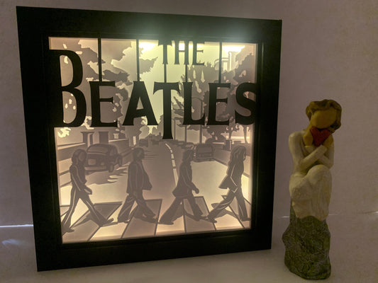 The Beatles Abbey Road Lightbox: LED Shadow Box Frame