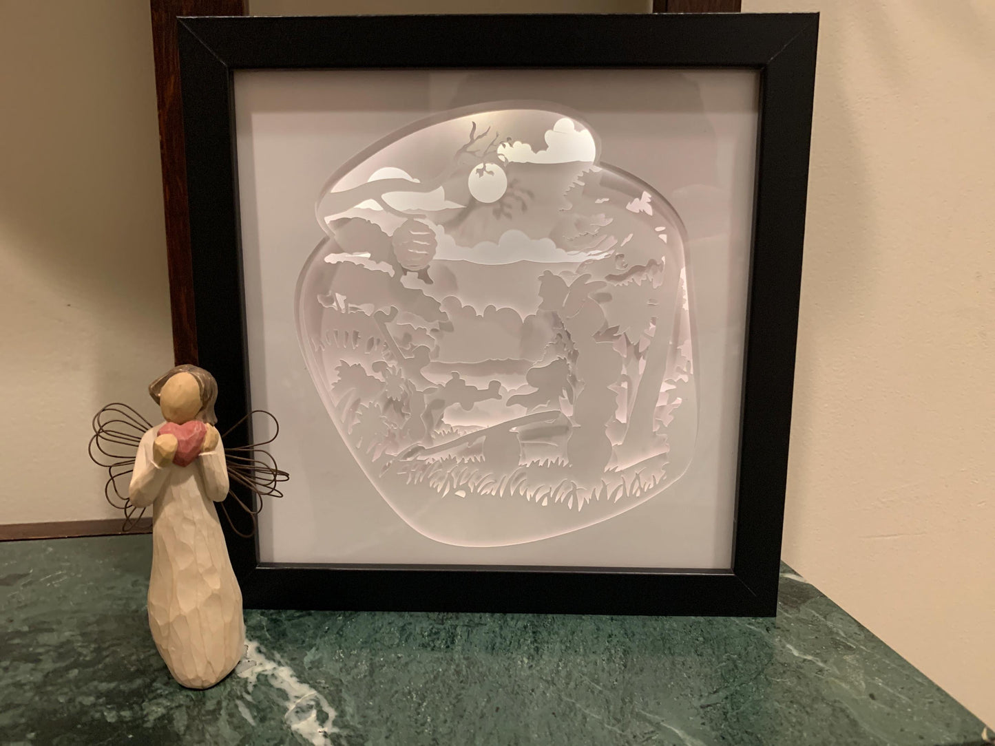 Winnie the Pooh Lightbox: Nursery Decor Shadow Box