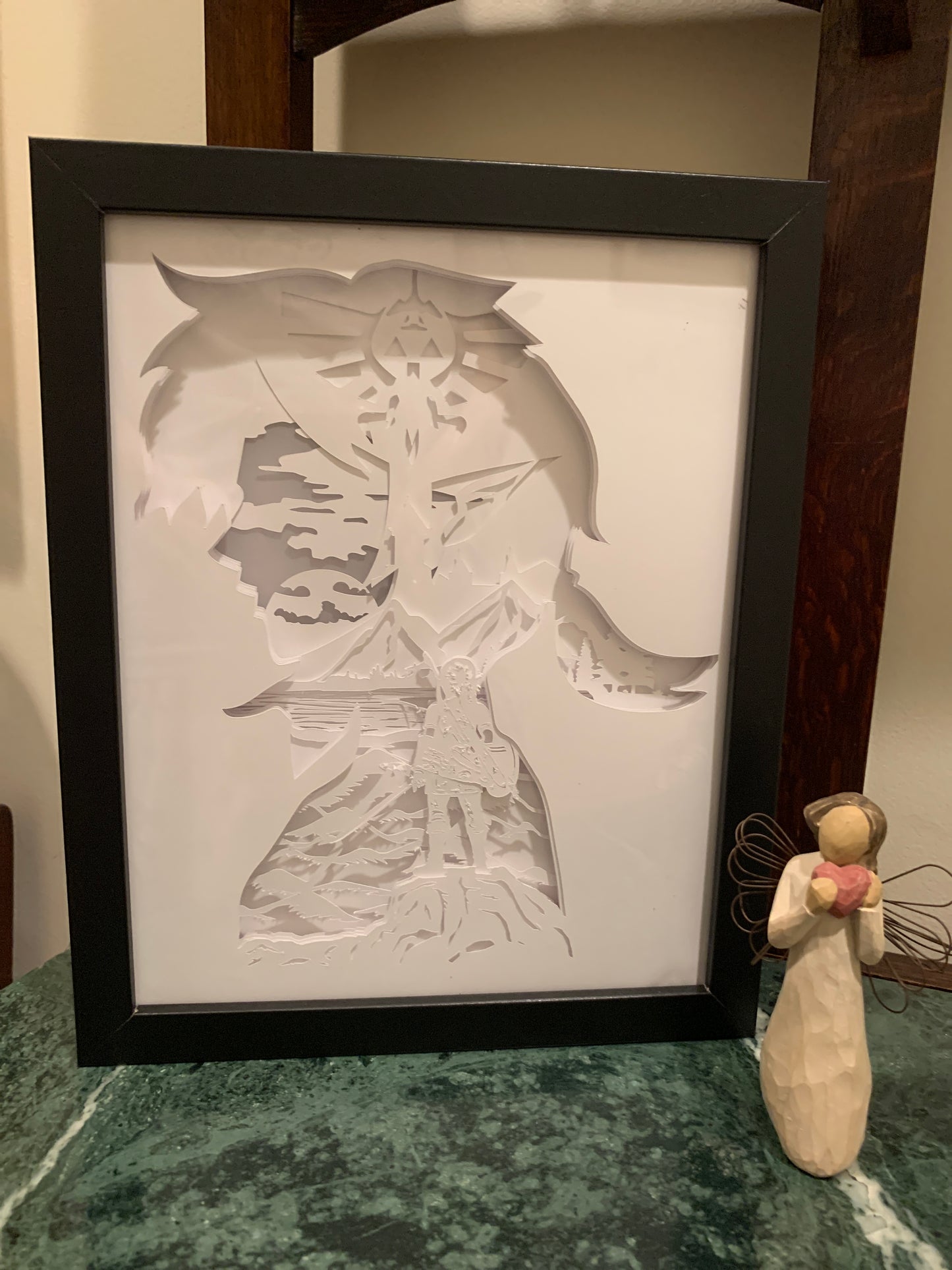 Zelda Lightbox: Legend of Zelda Shadow Box Art - Gamer Gift