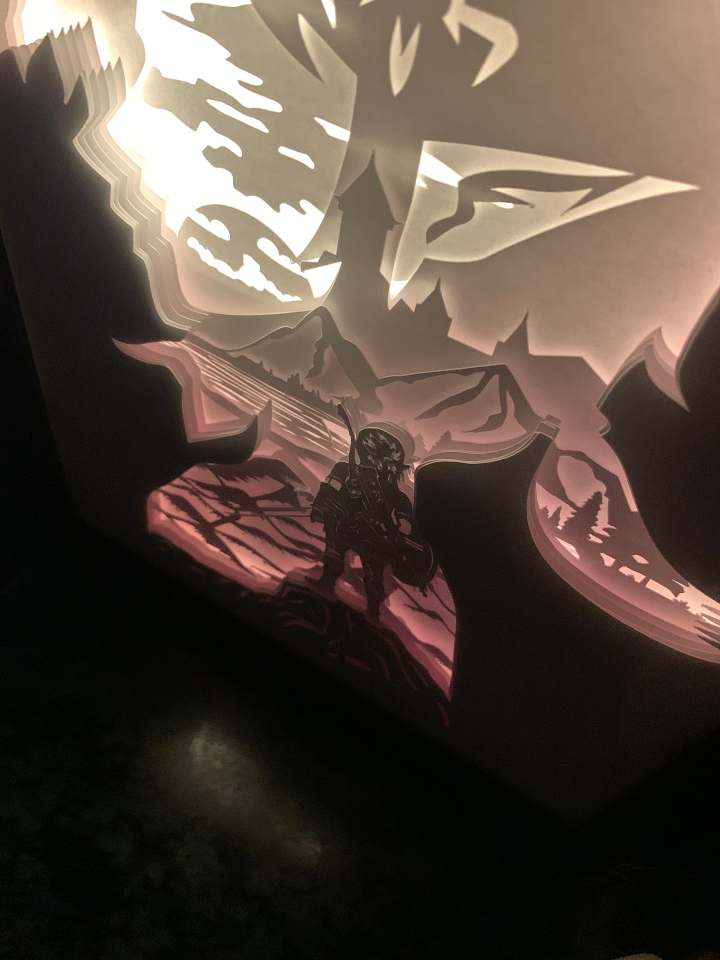 Zelda Lightbox: Legend of Zelda Shadow Box Art - Gamer Gift