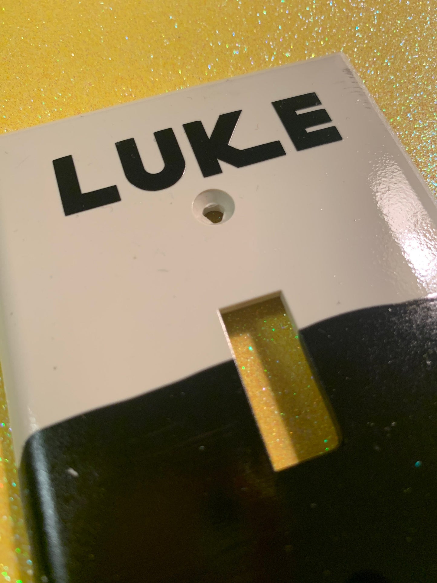 Hand-Painted Star Wars Light Switch Cover: Luke vs Vader