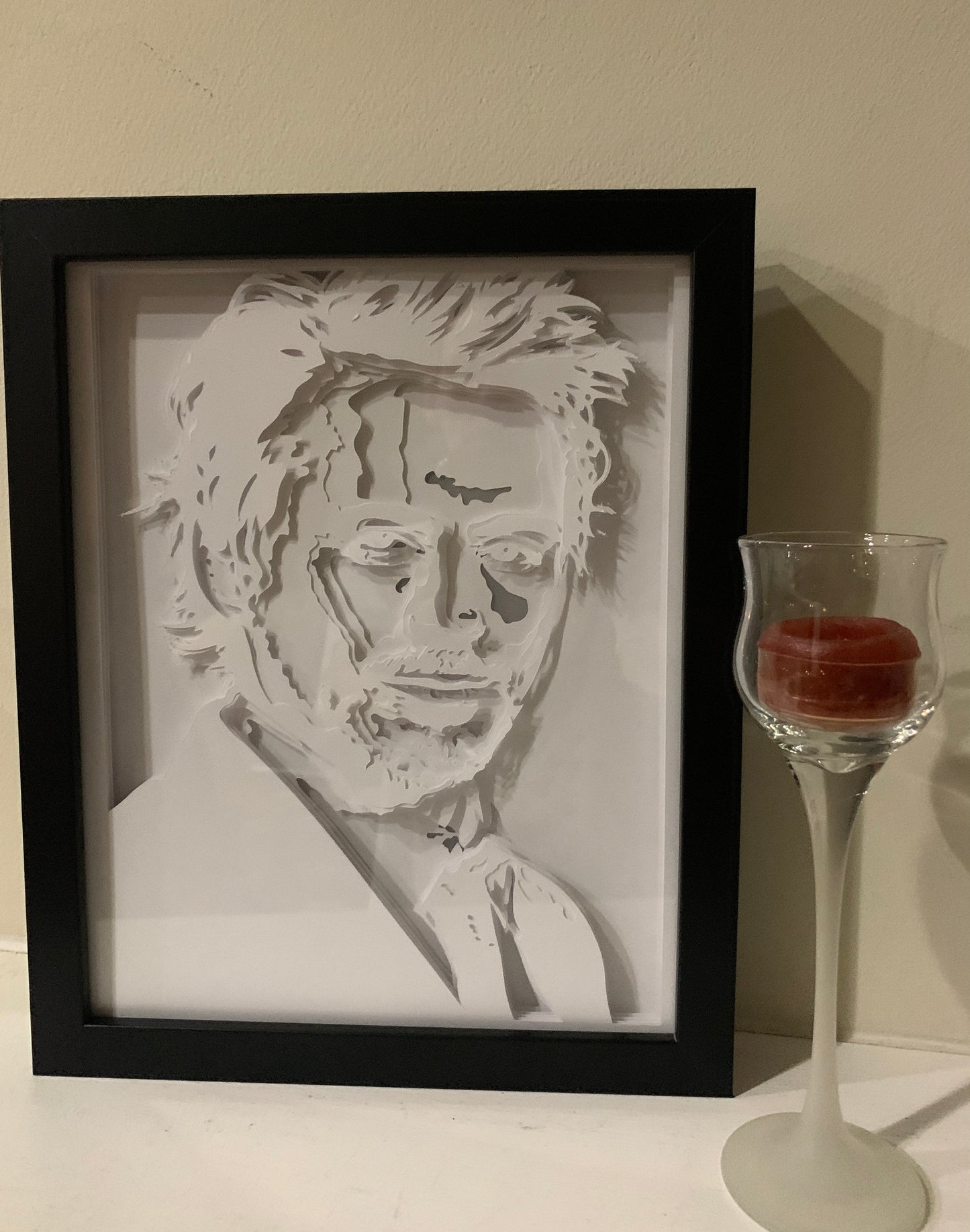 Robert Downey Jr, Ironman,  Marvel super hero, Lightbox lighted shadow box, light lamp, bedroom decor, 8 x 10, unique, great Gift!