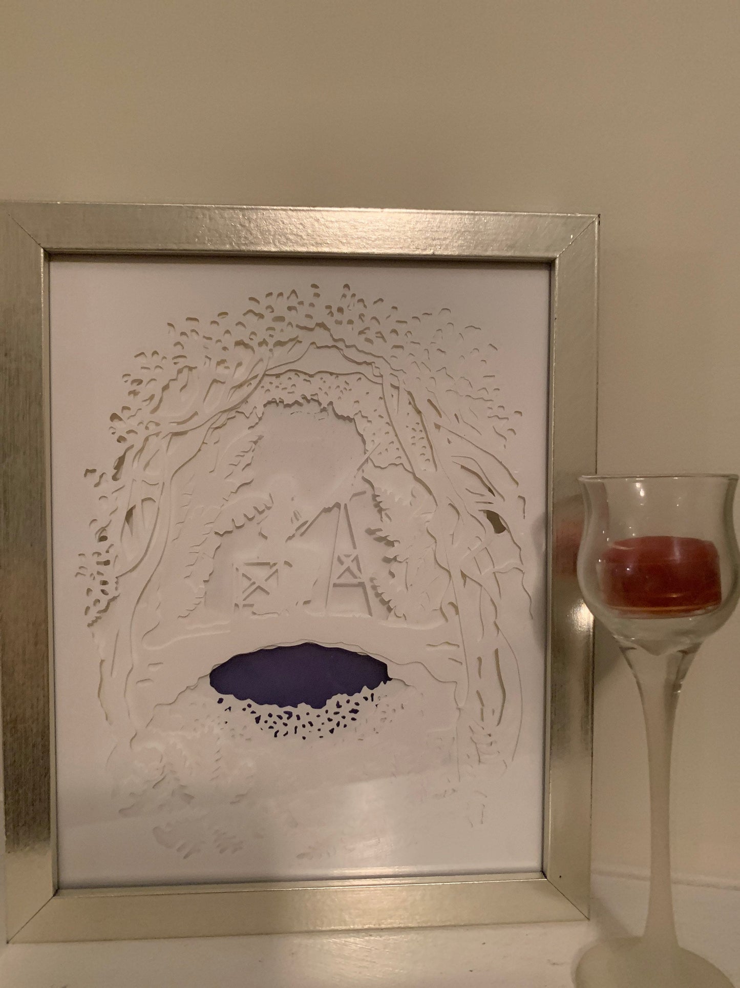 Constellation Lightbox: Girl Artist Shadow Box - Kids Room Decor