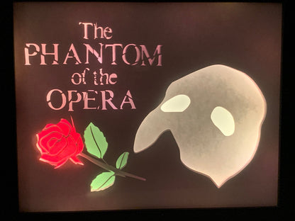 Phantom of the Opera Lightbox: Theater Mask Shadow Box Art