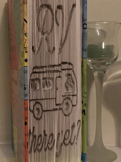 RV Book Art: USA Map Decorative Book Fold