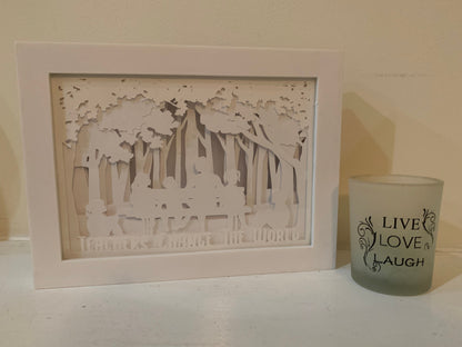 Teacher Lightbox: "Teachers Change the World" Shadow Box Gift