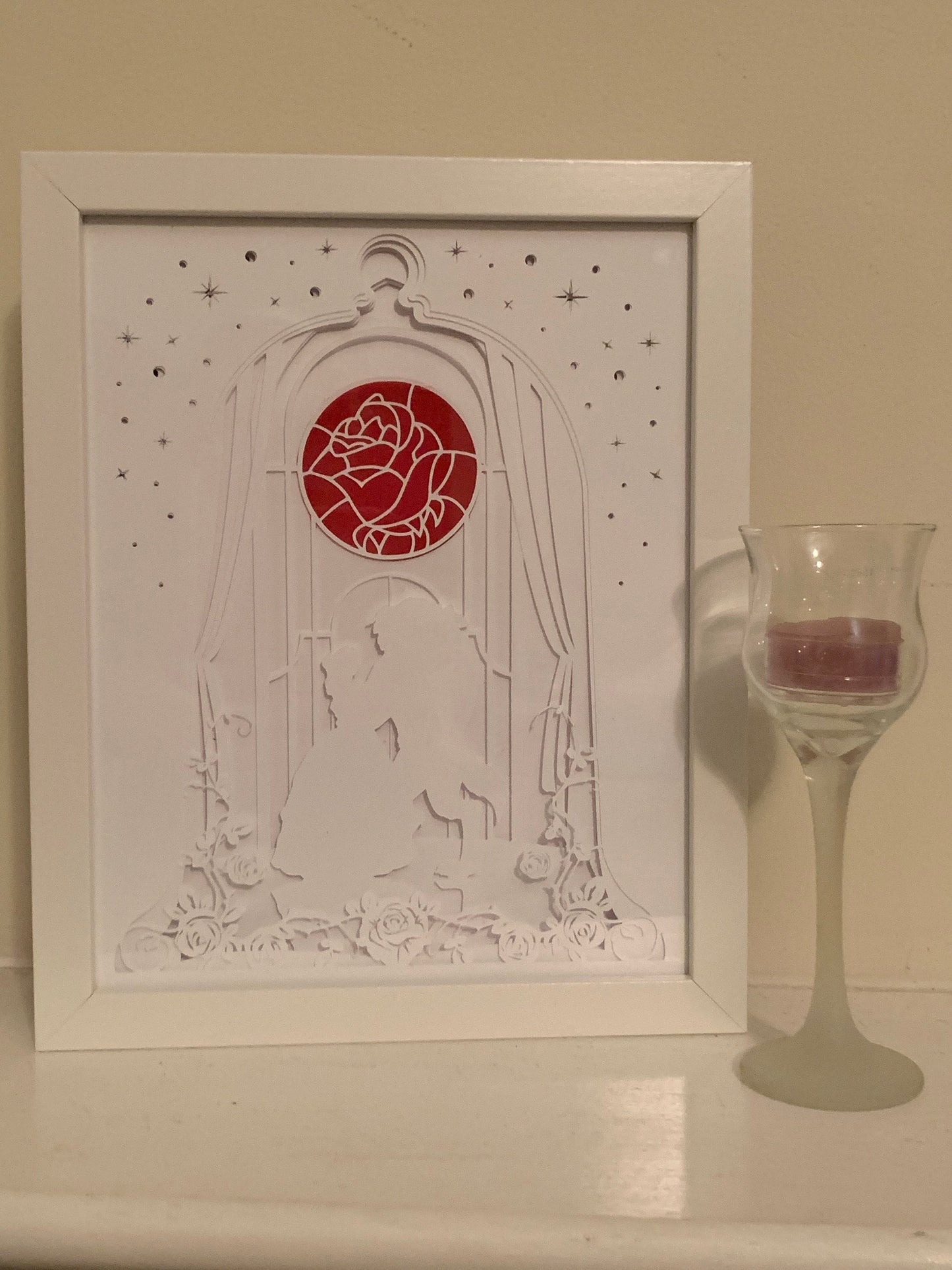 Beauty and the Beast Lightbox: Princess Belle LED Shadow Box