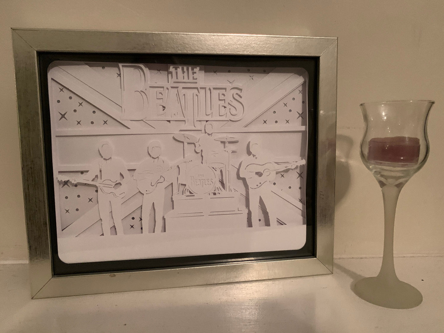 The Beatles Lightbox: LED Shadow Box Frame, Home Decor