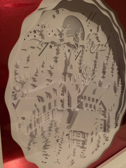 Christmas Shadow Box: Winter Wonderland LED Lighted Decor