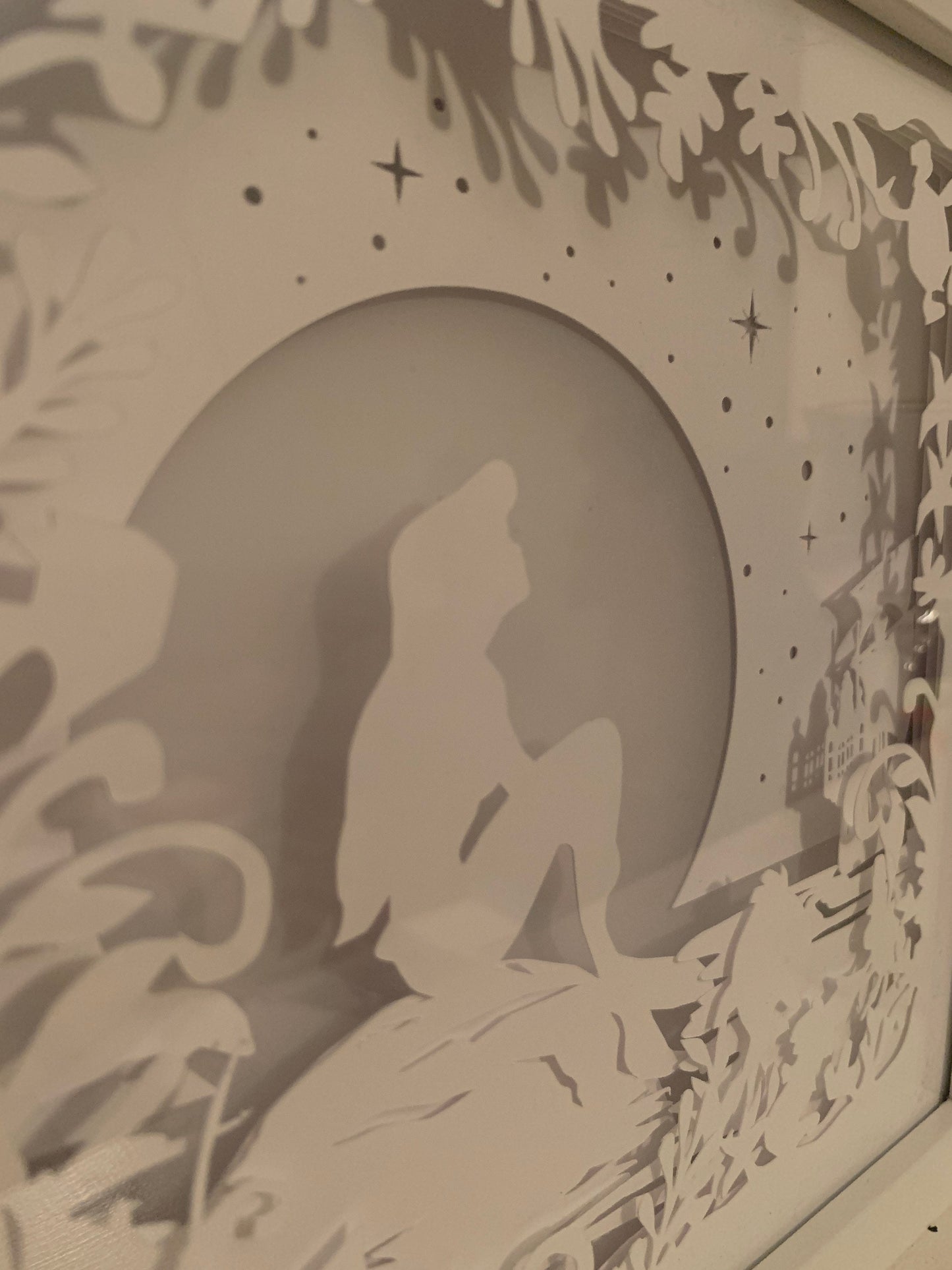 Ariel Shadow Box: Little Mermaid Papercut Light Box