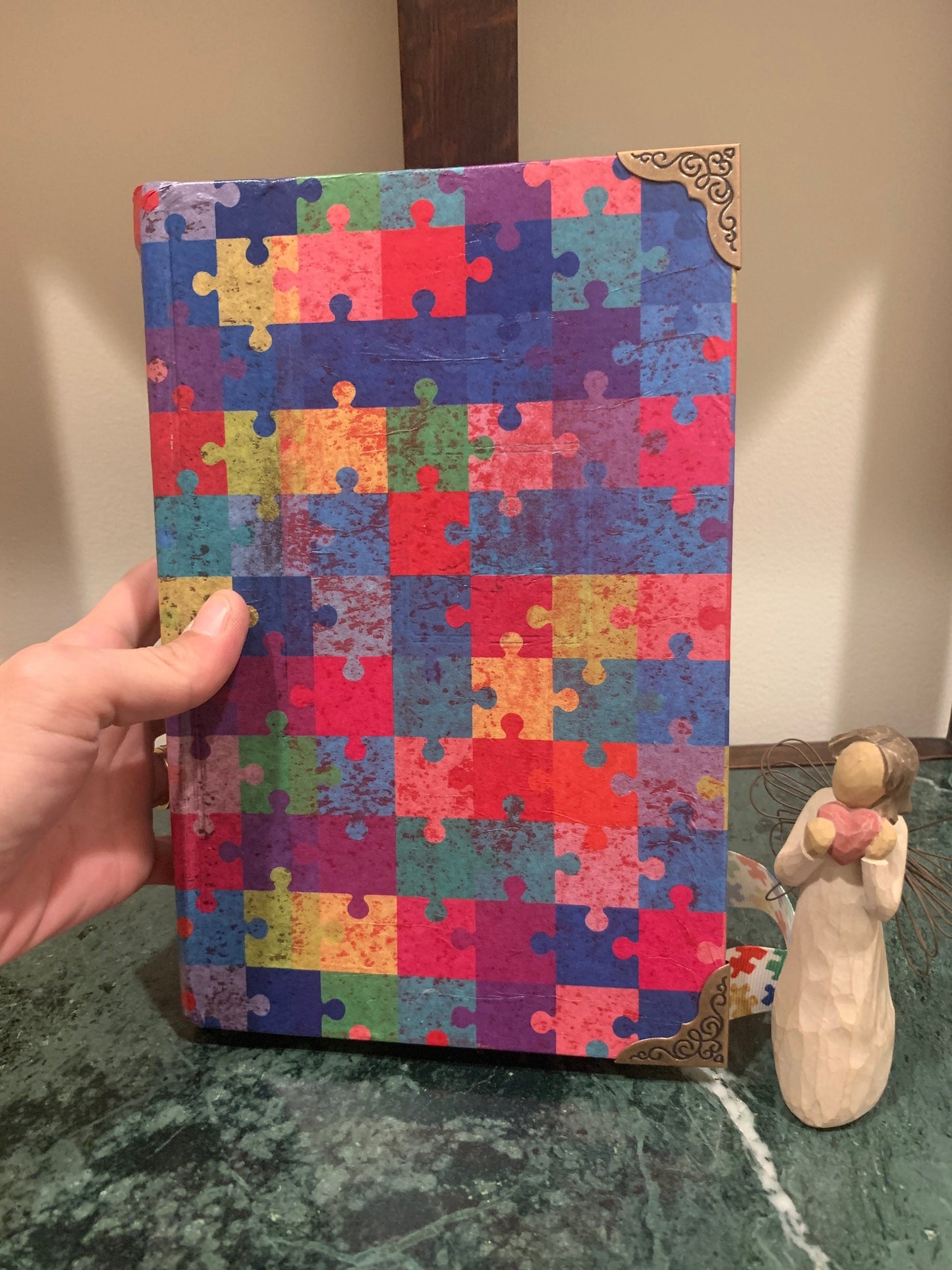 Normal is Boring, Autism Book, Decorative Book Fold, bookfold, Autism Awareness, great gift for autism Mom family, birthday gift