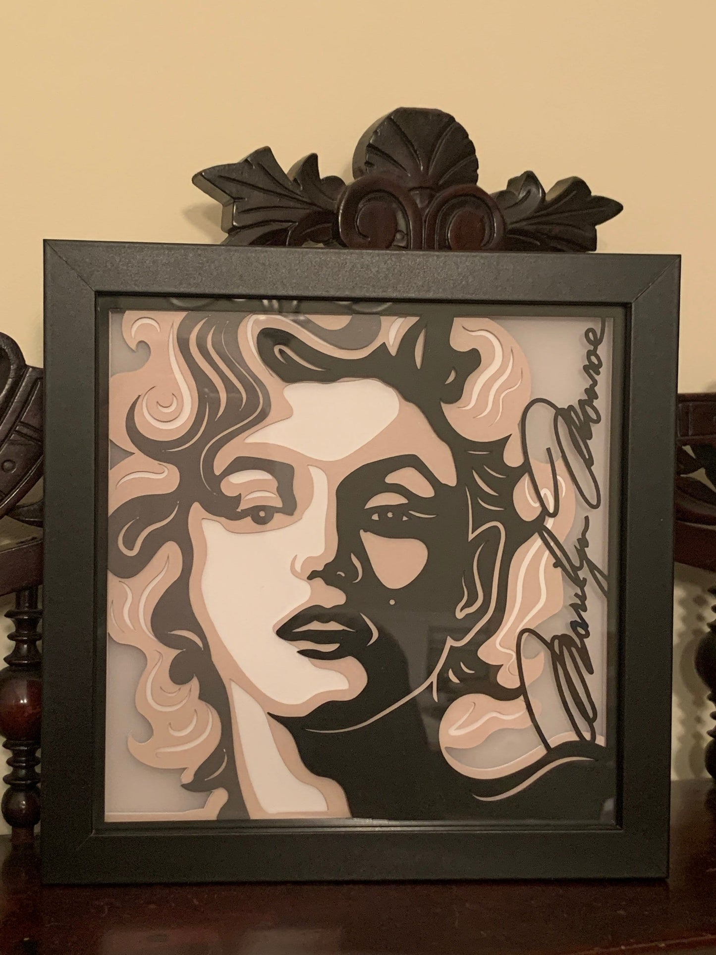Marilyn Monroe Shadowbox: LED Light, Home Decor