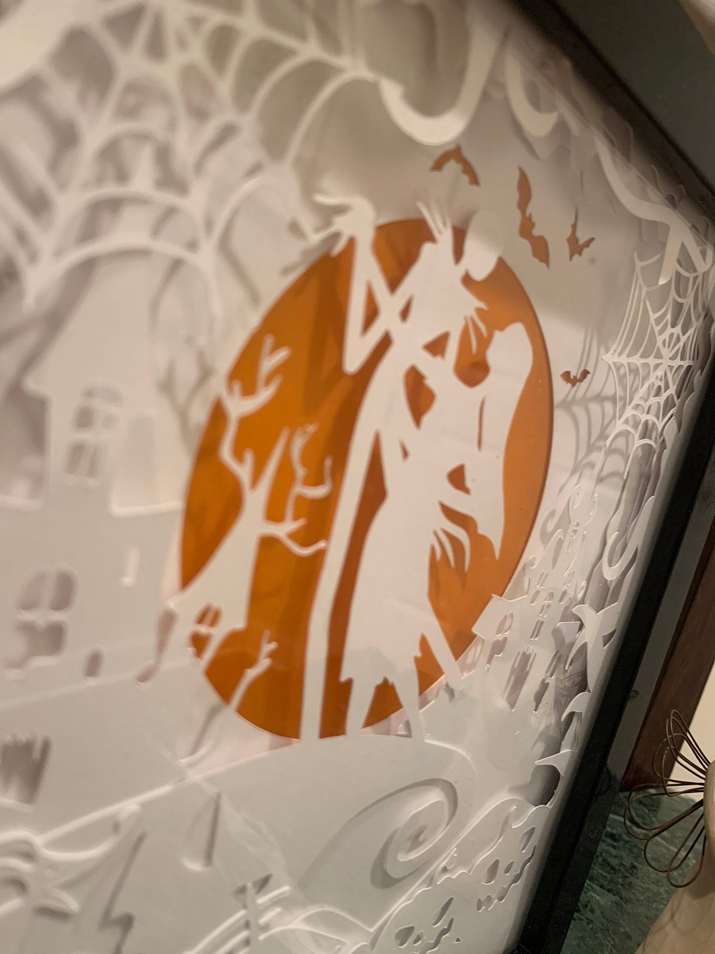 Nightmare Before Christmas Lightbox: Jack Skellington Shadow Box Decor