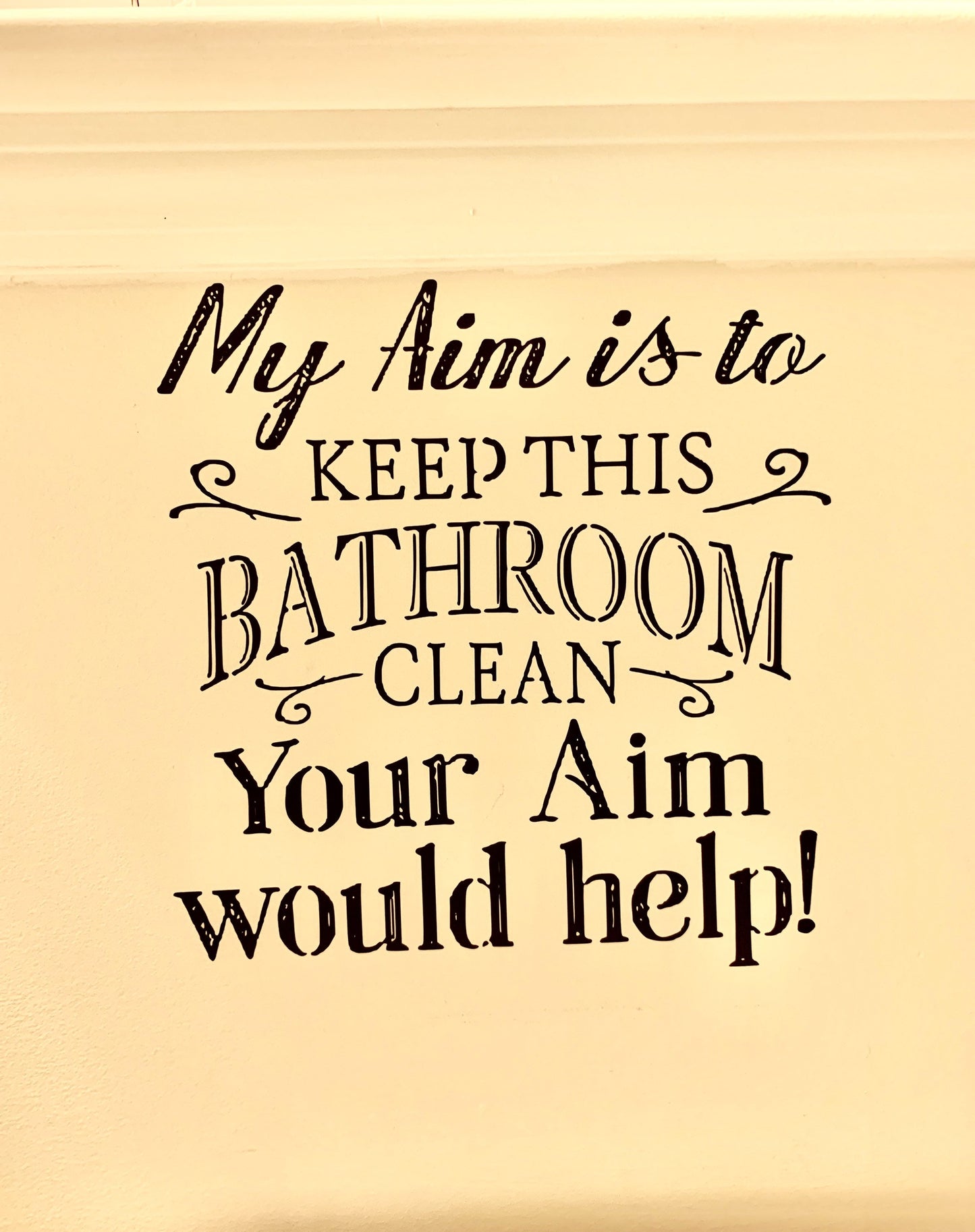 Bathroom Wall Vinyl Sticker, Sayings Quote Quotation, Wall art