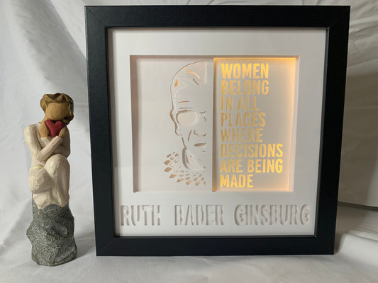 RBG Lightbox: Ruth Bader Ginsburg Shadow Box Lamp