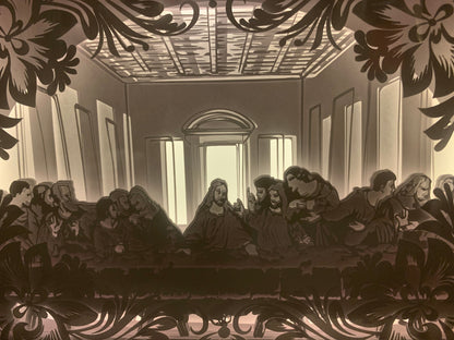 The Last Supper Light Box: Leonardo Da Vinci LED Lamp (8x10)
