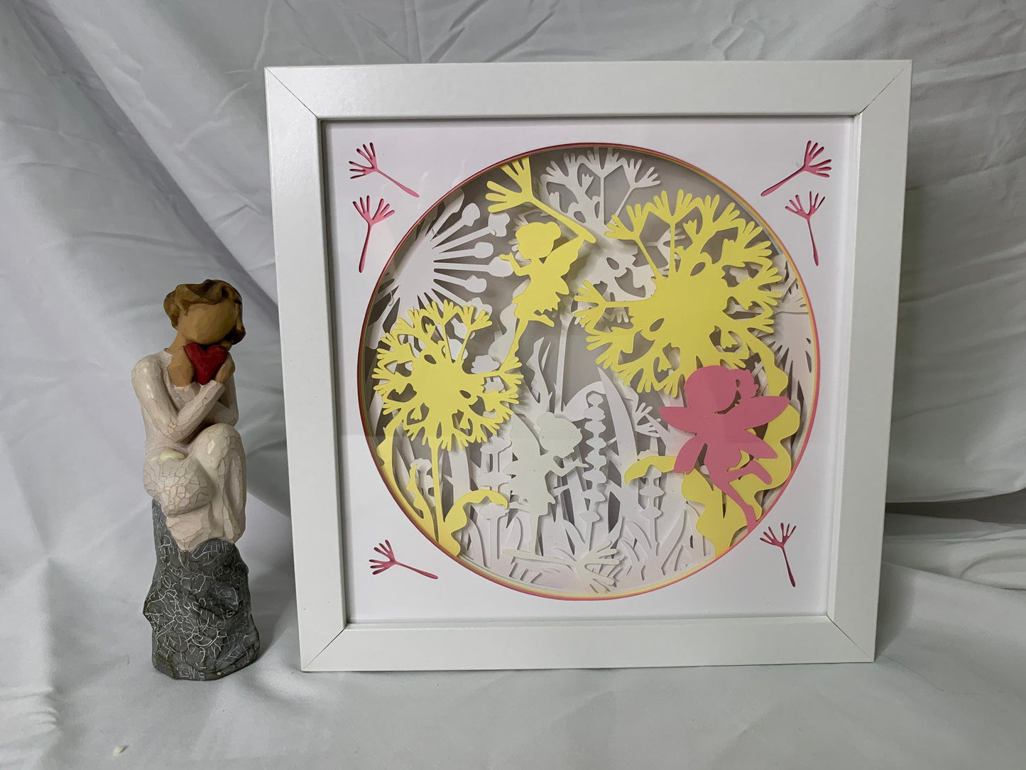 Dandelion Fairy Lightbox: Colorful LED Shadow Box