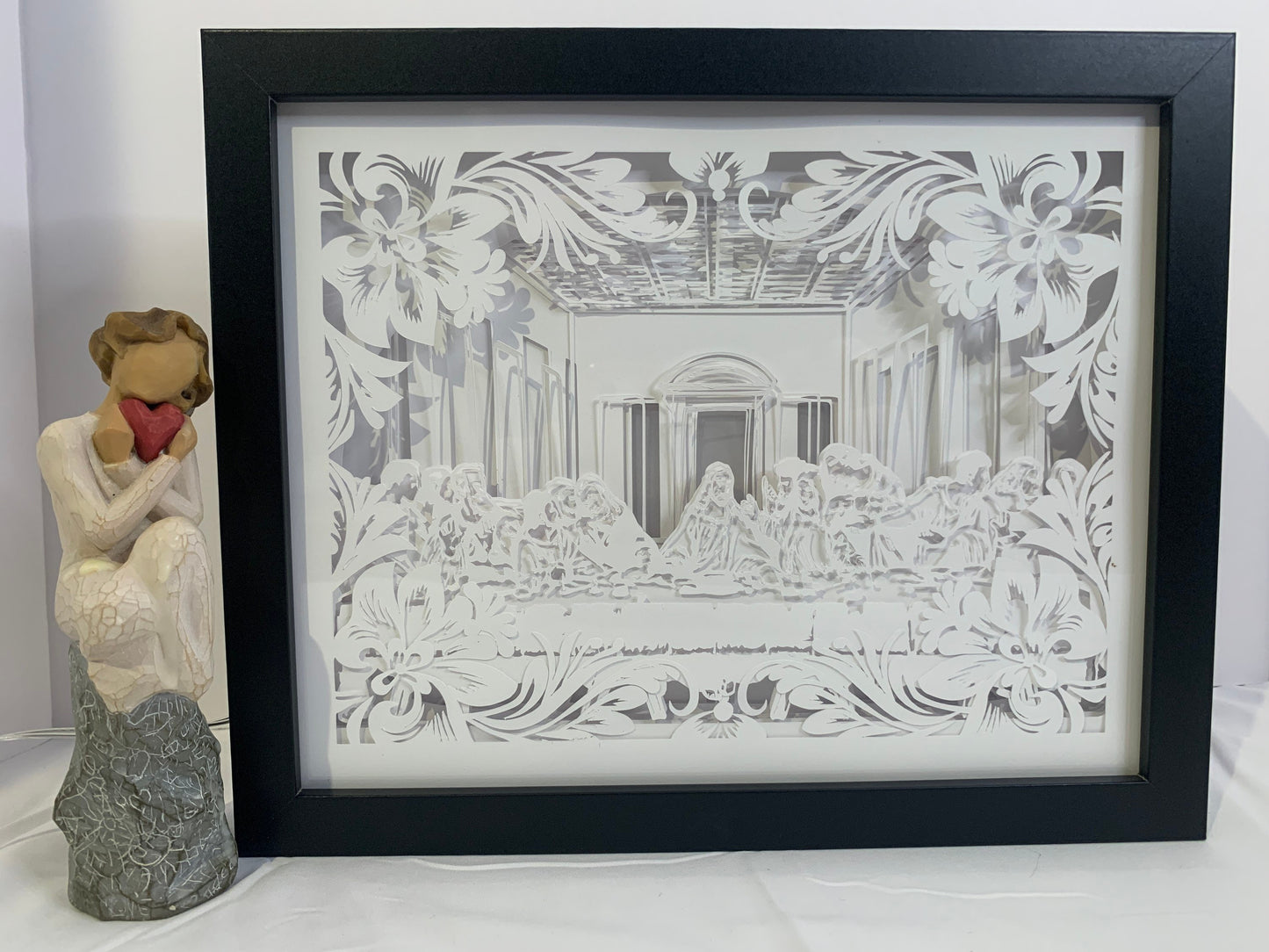 The Last Supper Light Box: Leonardo Da Vinci LED Lamp (8x10)