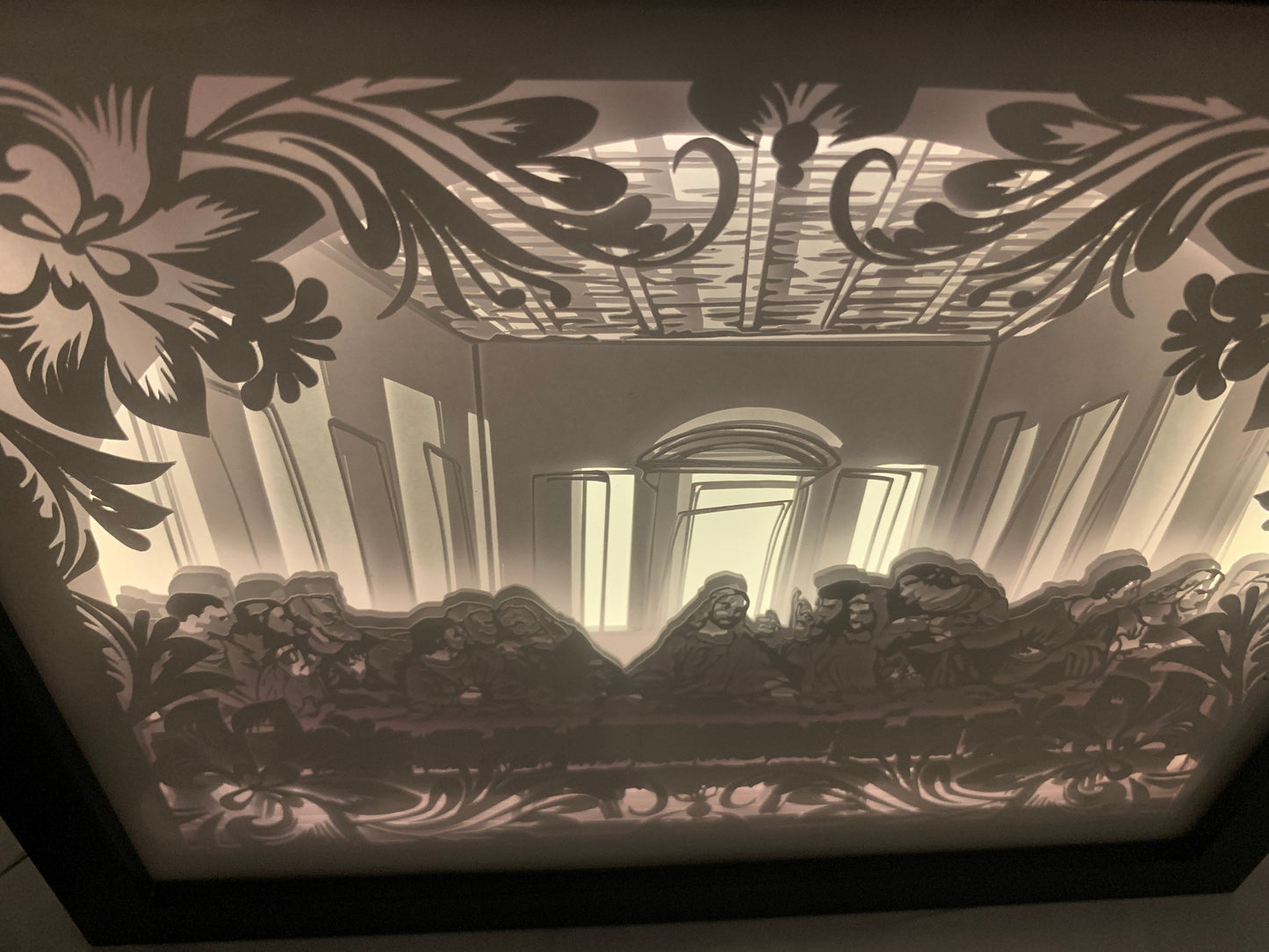 The Last Supper Light Box: Leonardo Da Vinci LED Lamp (8x10)