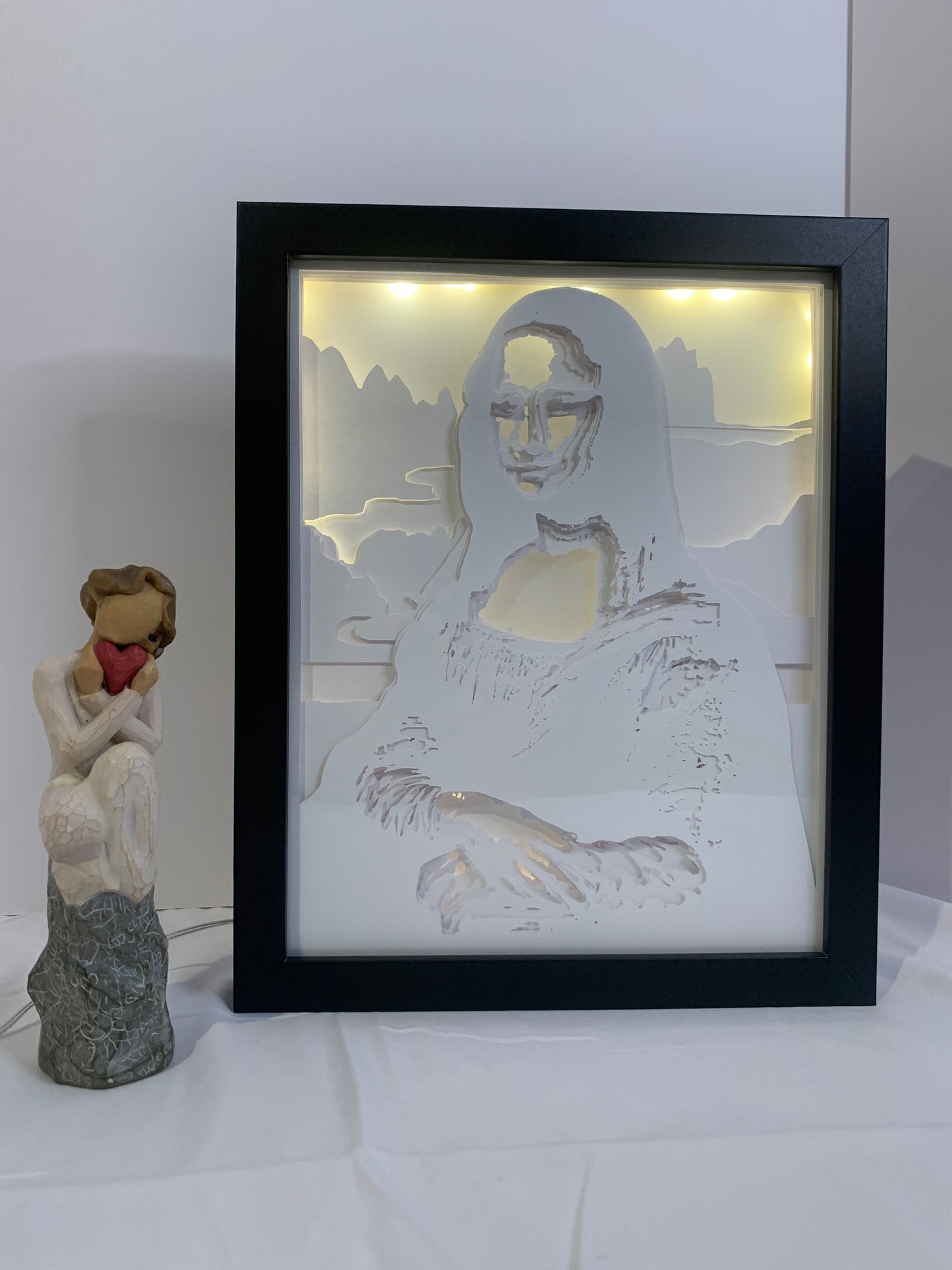 Mona Lisa Light Box: Leonardo Da Vinci LED Wall Art (8x10)