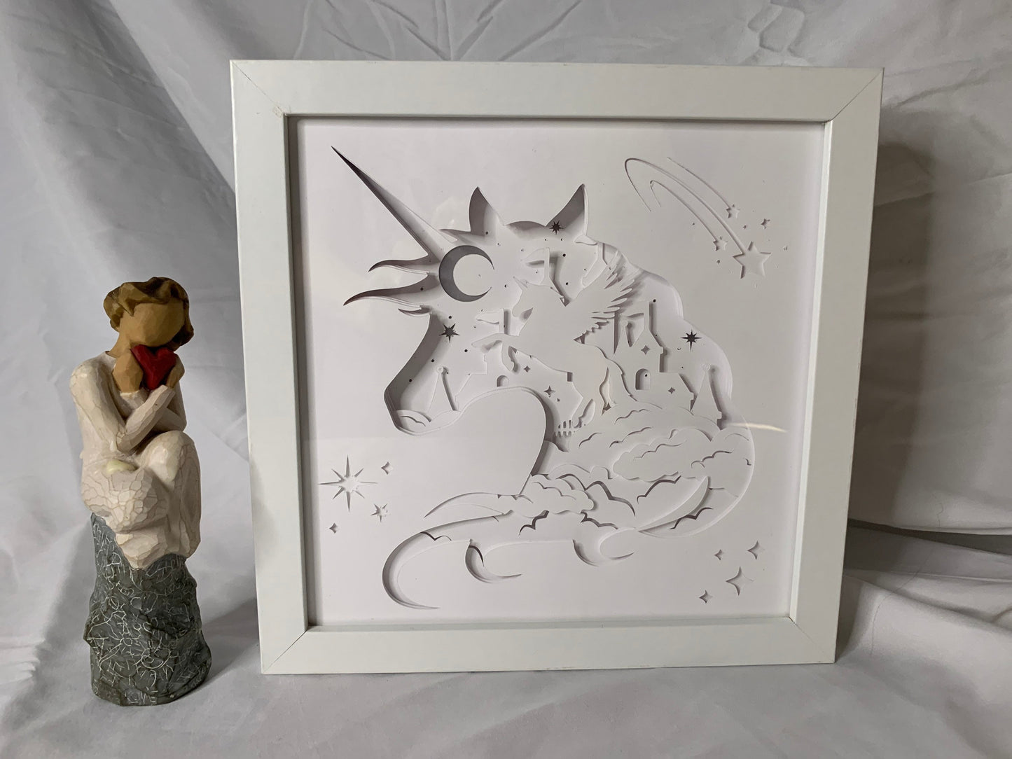 Unicorn Shadowbox Night Light: Mystical Nursery Decor
