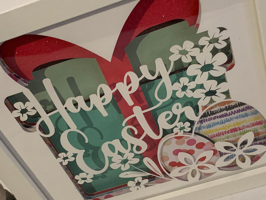Easter Egg Decor Frame: 3D Shadow Box Wall Art