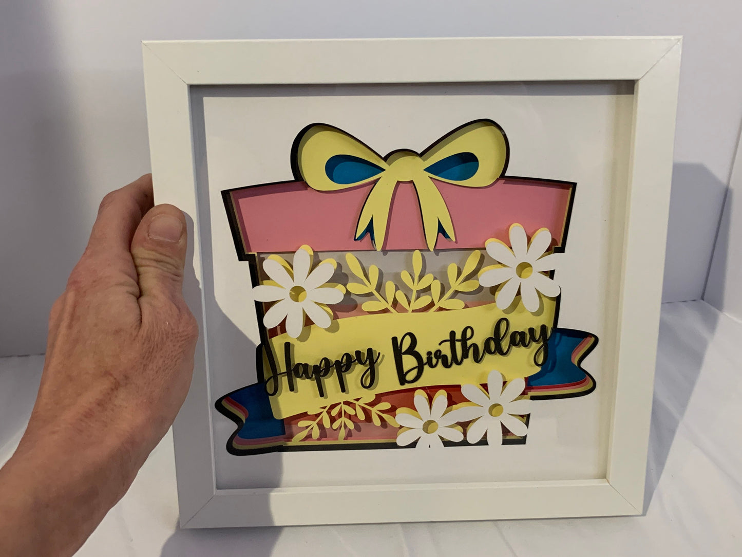 Happy Birthday Shadow Box Frame: Decorative Gift