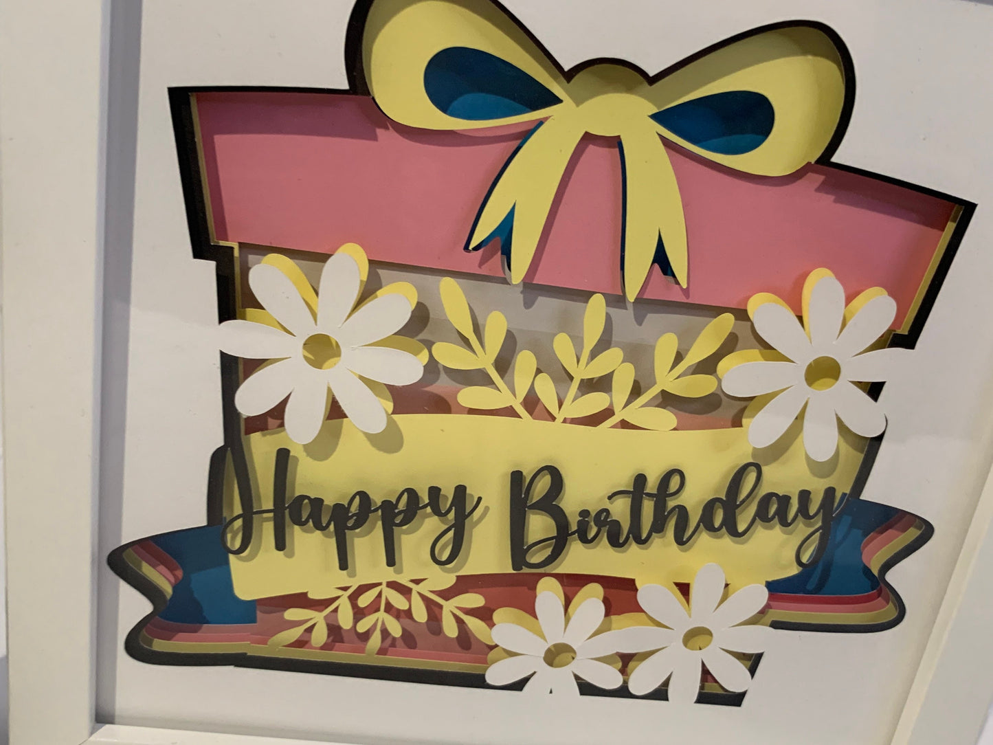 Happy Birthday Shadow Box Frame: Decorative Gift