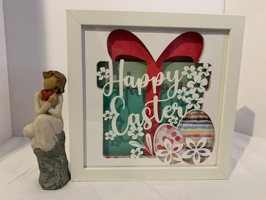 Easter Egg Decor Frame: 3D Shadow Box Wall Art