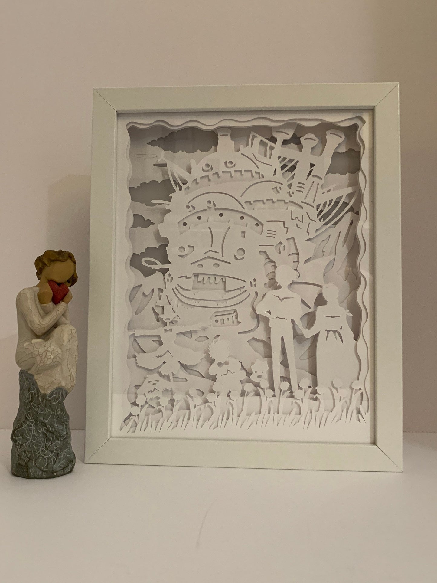 Howl’s Moving Castle, Anime Lightbox lamp, LED sign, wall/ shelf art decor, Studio Ghibli, Japanese Anime,