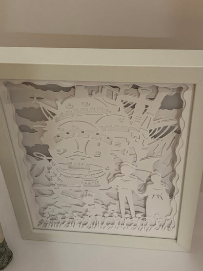 Howl’s Moving Castle, Anime Lightbox lamp, LED sign, wall/ shelf art decor, Studio Ghibli, Japanese Anime,