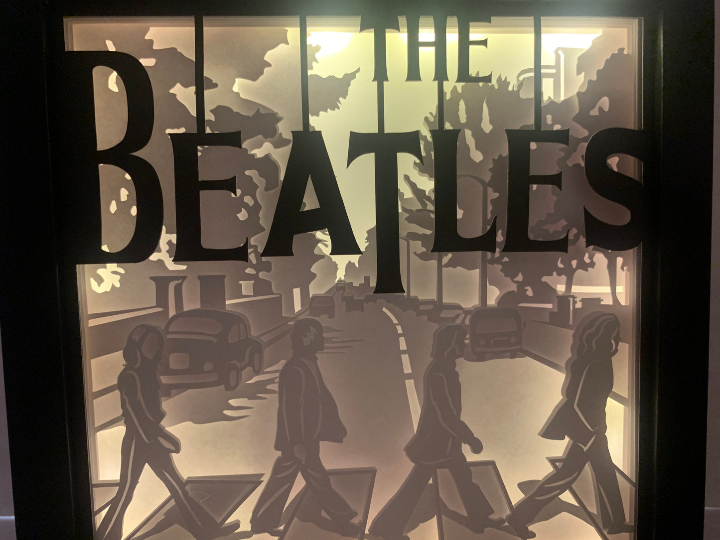 The Beatles Abbey Road Lightbox: LED Shadow Box Frame