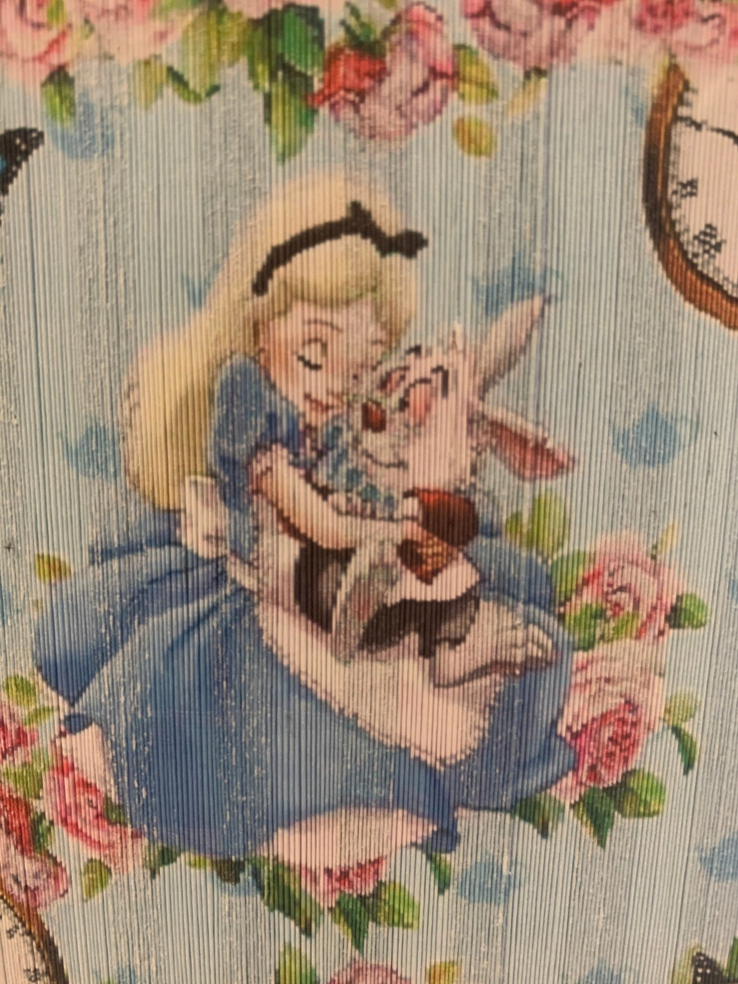 Alice in Wonderland Book Decor: Glitter Vinyl Decorative Book Fold