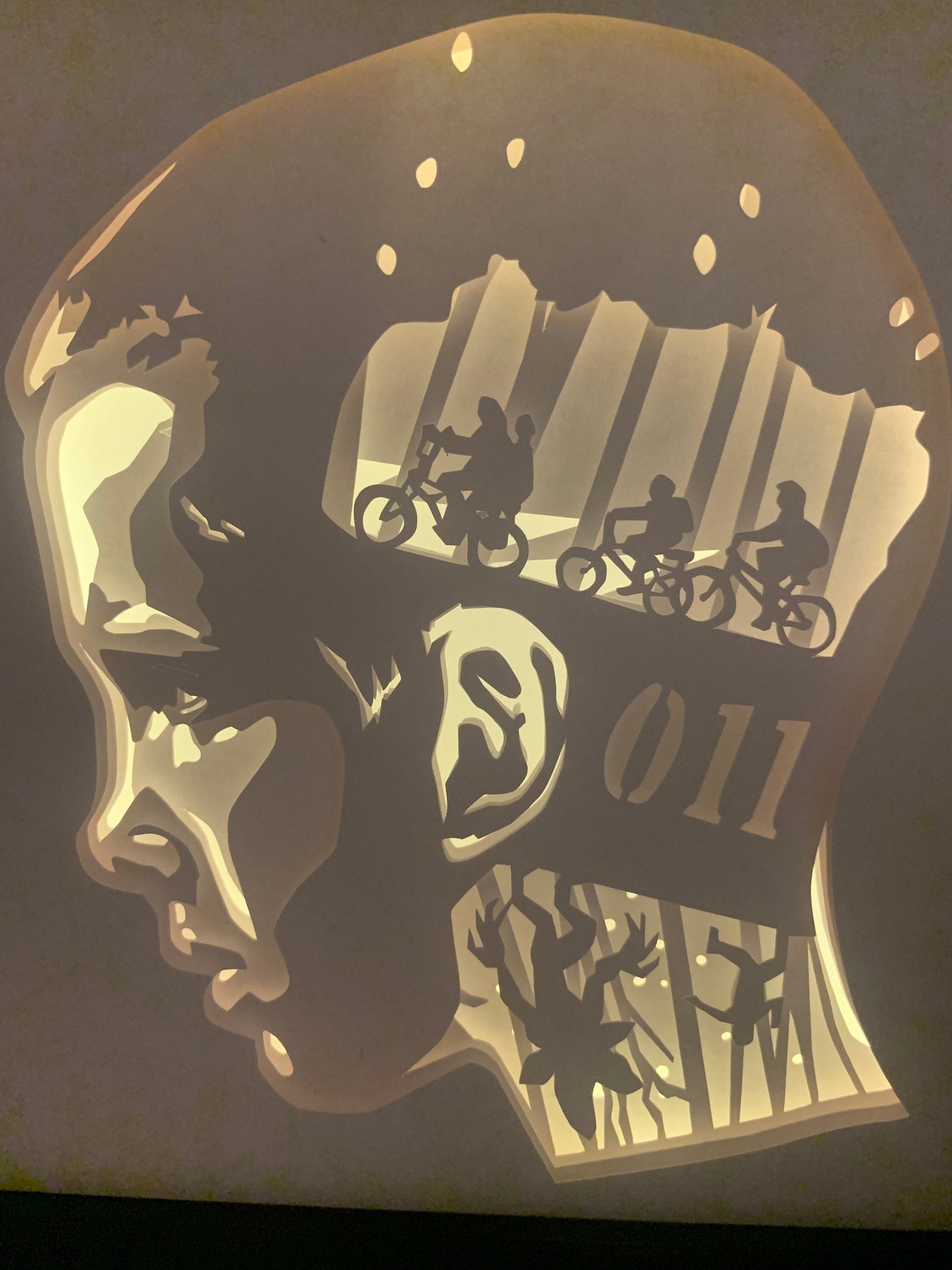 Stranger Things 011 Lightbox: Sci-Fi Shadow Box Decor