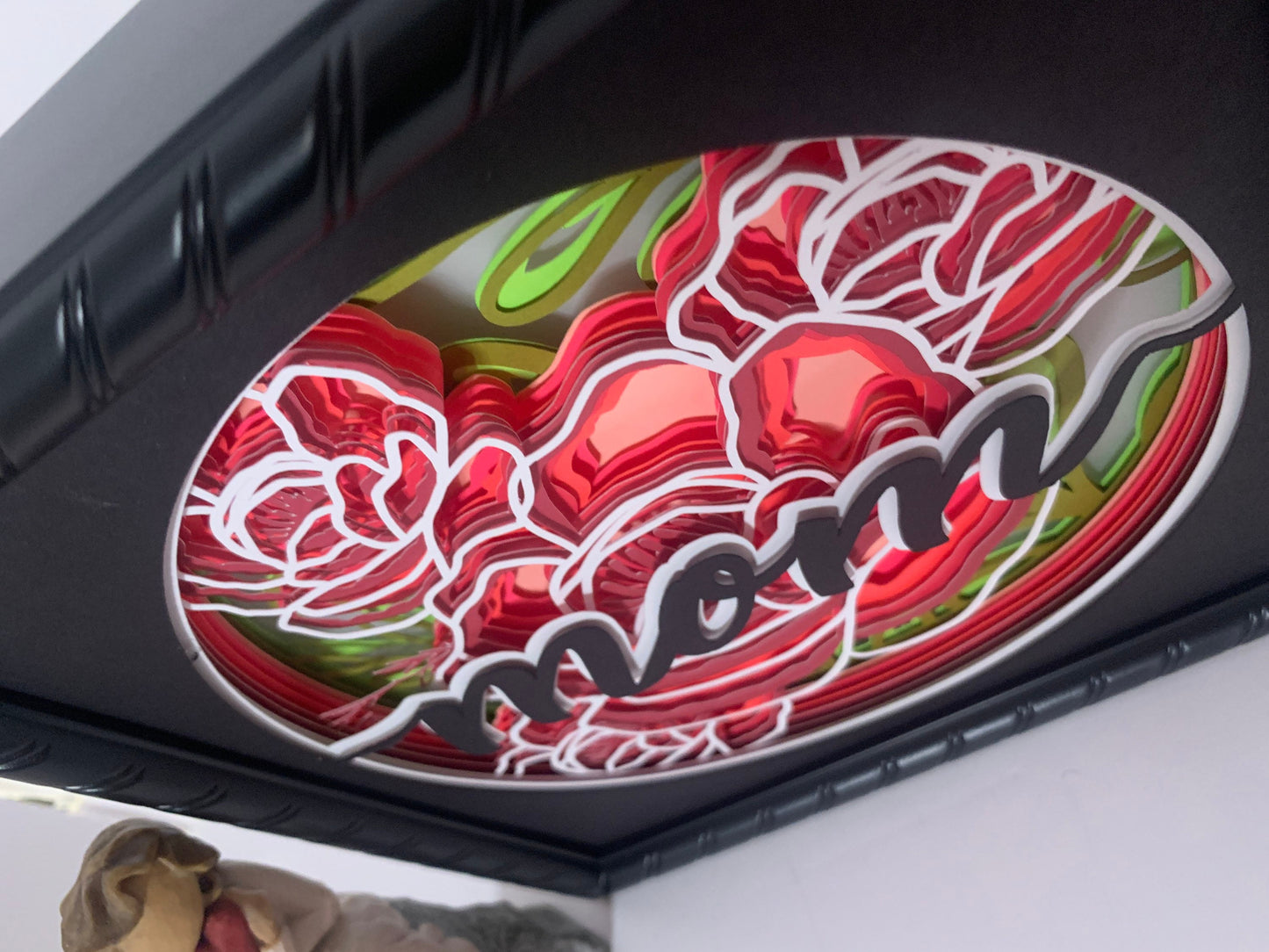 Mom frame, Mother Light lighted Shadow Box, Shadowbox Frame, Beautiful decor, unique gift for Mom Grandmom Sister Friend Daughter