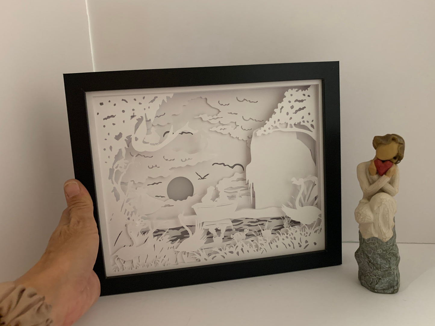 Pittsburgh Steelers Lighted Shadow Box: Football Fan Gift, LED Lamp