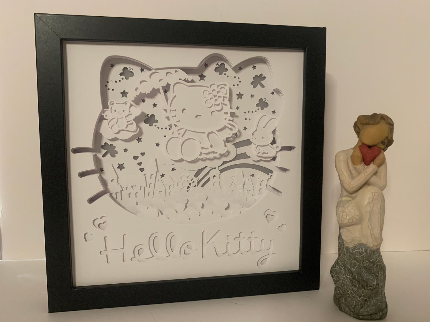Hello Kitty Lighted Shadow Box: Kids Room Decor