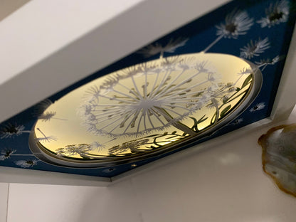 Dandelion Wishes LED Light Box Frame: Lighted Shadow Box