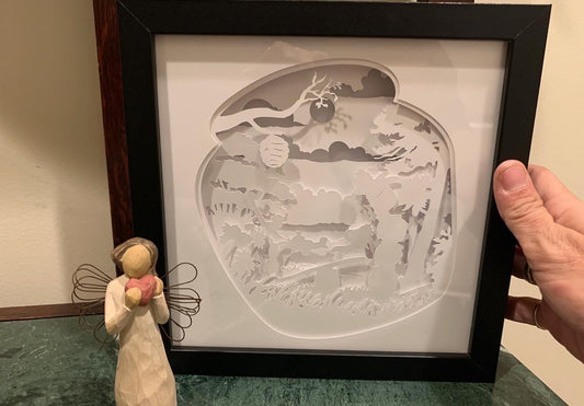 Winnie the Pooh Lightbox: Nursery Decor Shadow Box