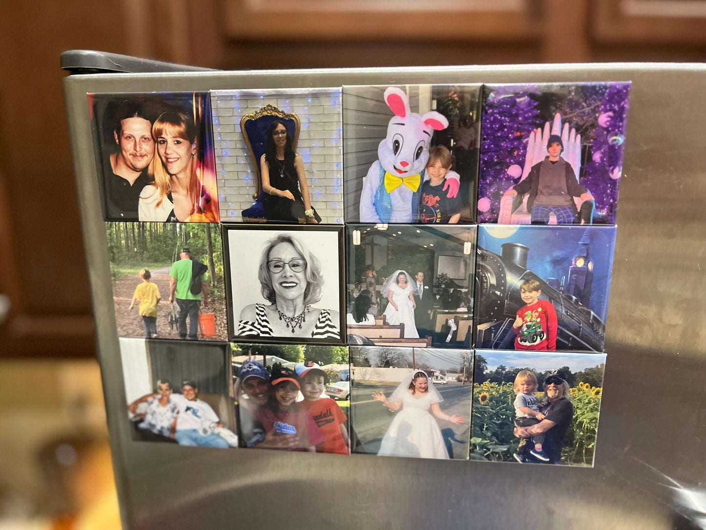 Custom Photo Magnets: Personalized Wedding Keepsakes 2x2"