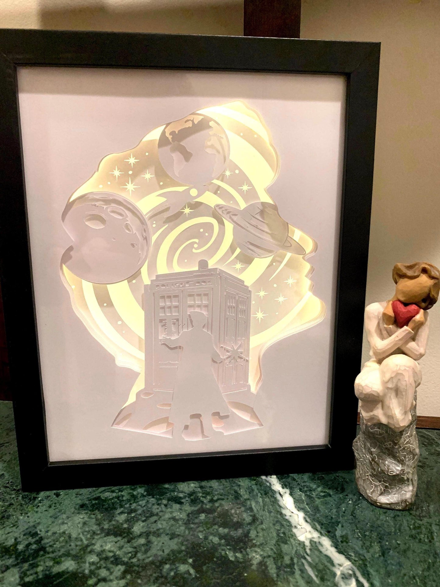 Doctor Who LED Shadow Box: Sci-Fi Wall Art, Game Room Decor