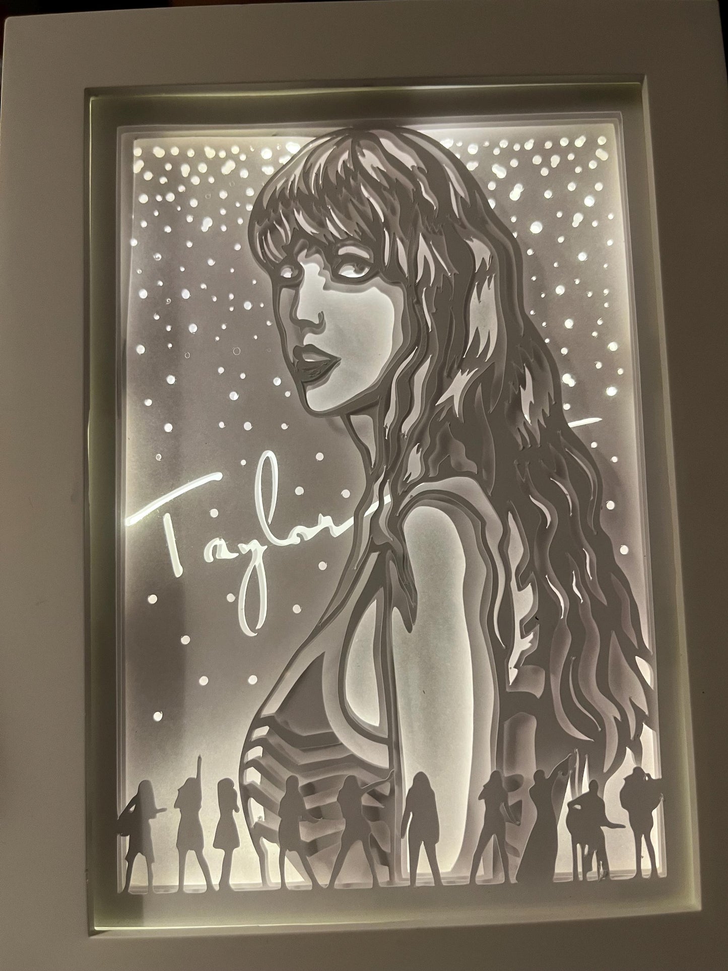 Taylor Swiftie Shadow Light  Box: Swiftie LED Frame