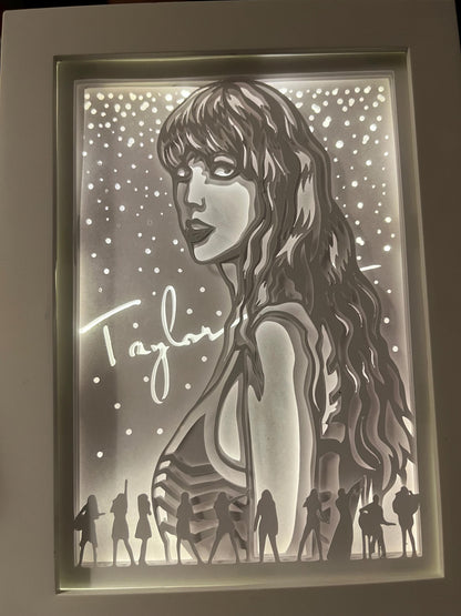 Taylor Swiftie Shadow Light  Box: Swiftie LED Frame
