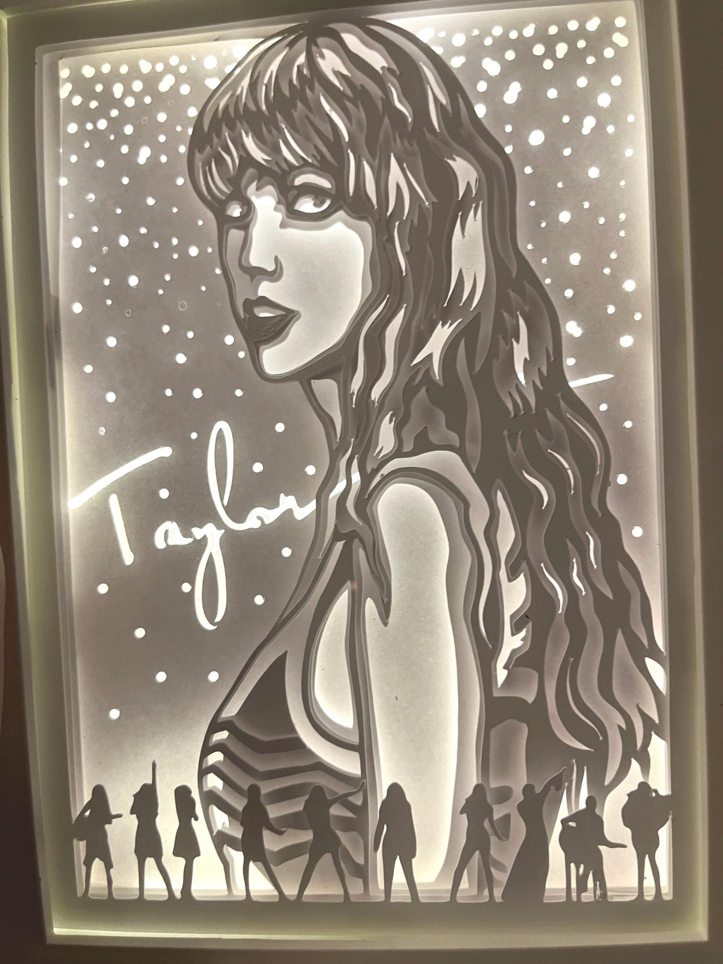 Taylor Swiftie Shadow Light  Box: Swiftie LED Frame