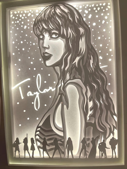 Taylor Swiftie Shadow Light  Box: Swiftie LED Frame